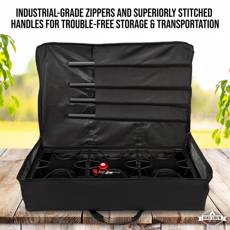 Hike Crew Heavy Duty 600D 3-Burner Stove Storage Carry Bag