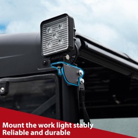 SAUTVS UTV Rear Roof Light Brackets, Rear Pro-fit Cage LED Light Mount Brackets Kit for Polaris Ranger Diesel ETX XP EV Crew 570 800 900 1000 2013-2024 Accessories (2PCS)