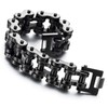 COOLSTEELANDBEYOND Heavy Sturdy Mens Motorcycle Chain Bike Chain Bracelet of