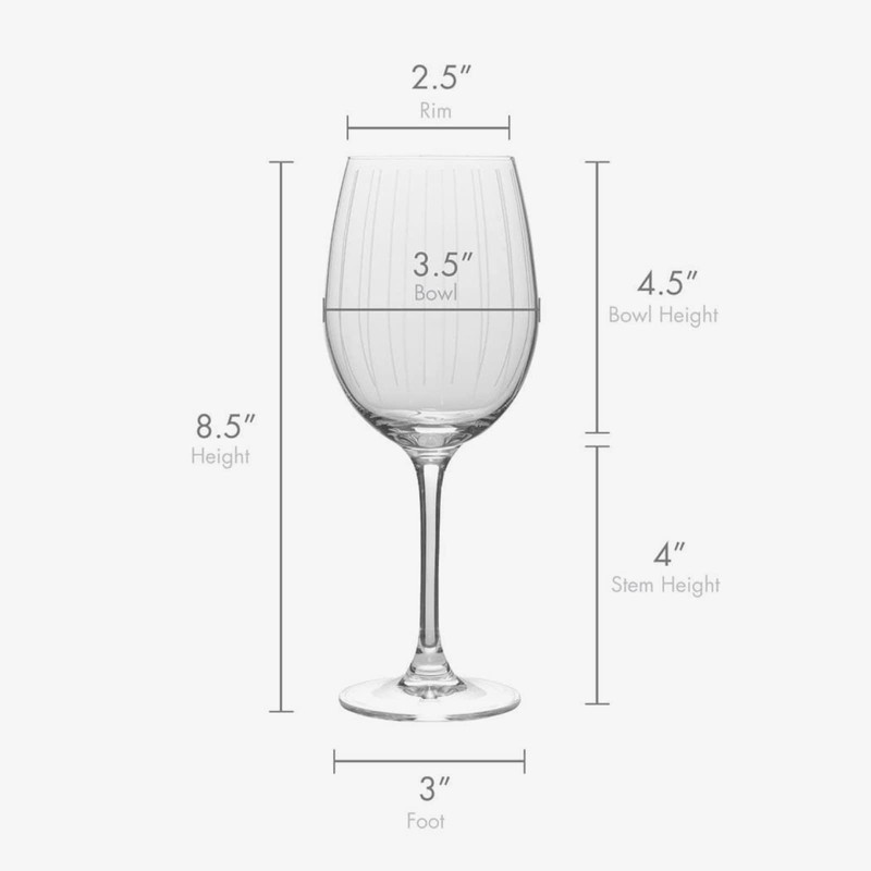 Mikasa Cheers White Wine Glasses Set of 4, 16-Ounce Elegant