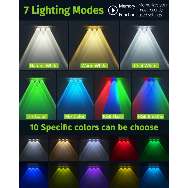 Solar Fence Lights Outdoor 12 Pack Upgraded High Brightness 3