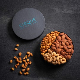 Gourmet Nut Gift Tray - 6", Freshly Roasted Assorted Nuts for Holiday and Corporate Gifting, Hostess Gift, Valentines Day, Mothers Day, Fathers Day, His Or Her Birthday