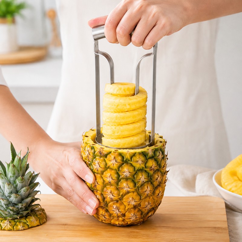 Stainless Steel Pineapple Corer & Slicer for Kitchen Prep –
