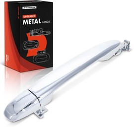 A-Premium Rear Left or Right Upgraded Metal Exterior Door Handle Compatible with Toyota Camry 2007-2011, Tacoma 2005-2015, Highlander, 4Runner, Avalon & Lexus RX350, RX330, RX400h, GX470, Chrome