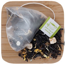 Elmwood Inn Fine Teas, Peach Black Tea, 25 Pyramid Sachets
