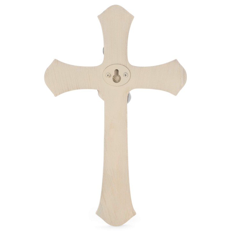 Girl Nursery White Prayer Cross, 8 1/8 Inch