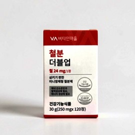 Vitamin Village Iron Double Up Iron Supplement 120 tablets 1 box 540230 / 비타민마을 철분 더블업 철분제 120정 1박스 540230