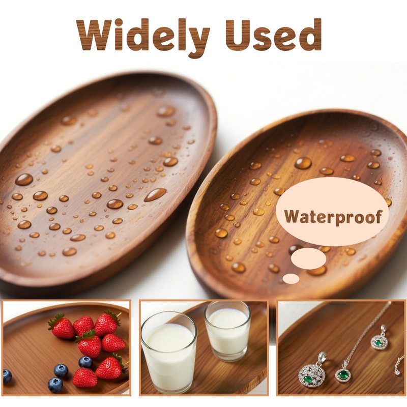 Caylielam Salt and Pepper Mill Holder Wood Tray, Kitchen Pepper