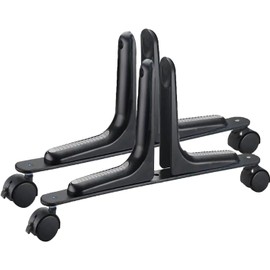 EBAKIN 2 Packs Room Divider Screen Holder Movable Wheel Thickened Room Divider Privacy Screens Divider Partition for Hotel Home Office Bedrooms (Black)