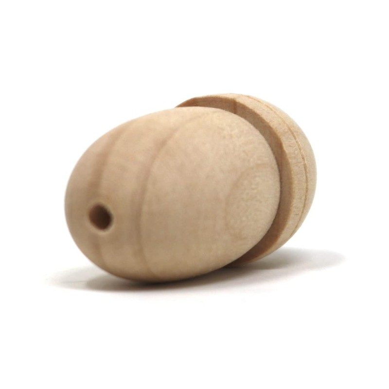 fiXte Large Wooden Wood Acorn Cord Pull Curtain Roman Blind