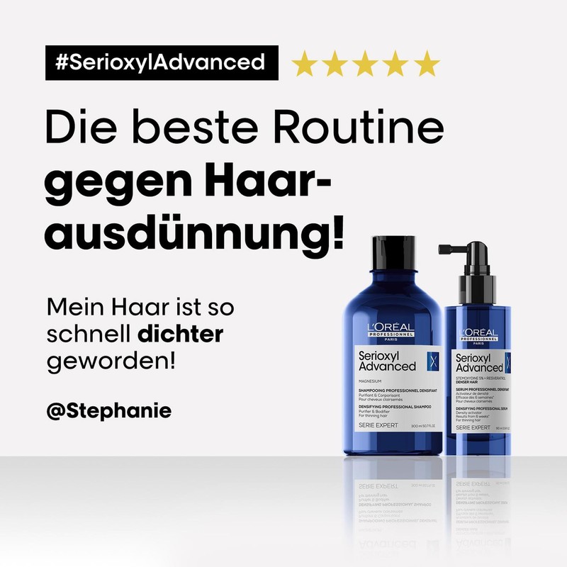 L'Oréal Professionnel Strengthening Hair Shampoo for Thinning Hair, Serioxyl Advanced