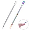 2PCS Cuticle Pusher and Cutter, Stainless Steel Dual Head Cuticle
