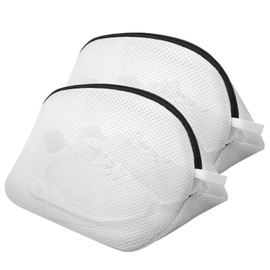 Shoes Wash Bags, 2 Pcs Shoe Washing Machine Bag, Mesh Laundry Bags with Durable Zips, Laundry Bag for Shoes/Trainers for Washing Machine, Storage Bag for Shoes, Socks, Bras and Clothing
