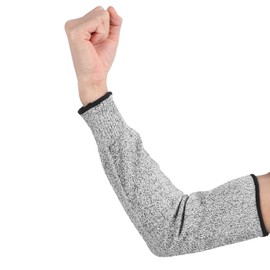 Zerodis Safety Arm Sleeve, 1 Pair Arm Protector Gardening Sleeve Gardening Cut-Resistant Sleeve HPPE Level 5 Protection Work Safety Arm Protector