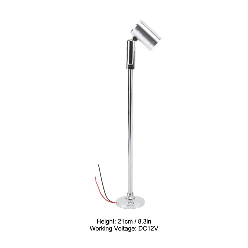 Asixxsix LED Mini Spotlight, DC12V Jewelry Showcase Display Light Standing