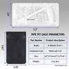 CZMOONSEE Pipe Pit GAGE Stainless Steel Measuring Gauge Pipeline Mine