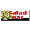 24" Salad BAR Decal Sticker Dressing Restaurant Buffet Salad Vegetables