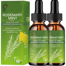 Aceite Esencial Romero: Aceite de Romero para el Cabello-30ml Hair Aceite Esencial Romero,Aceite de Romero para Cuidado de la piel Crecimiento del Cabello Aceite Esencial de Aromaterapia Rosemary Oil Uso Difusore (2pcs)
