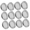 TEHAUX 20pcs Stainless Steel Round Vent Mesh for Cabinets Shoe