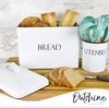 Vintage Metal Bread Bin - Countertop Space-Saving, Extra Large, High