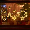 Christmas Suction Cup Window Lights - Scenic Decoration for Showcases (lf1021) Love 2ea