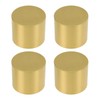 Geesatis 4 Pcs Copper Gold Furniture Pads Floor Protector Chair