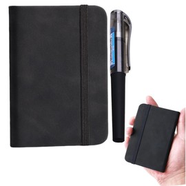 RAMGLYO 1 Pcs Pocket Notebook Portable A7 Note Book Note Pad Journal Notebook Pu Leather Notebooks With Elastic Band And Inner Pocket Hardcover Notepad With Pen For Writing Note Taking (100 Sheets)