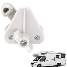 WEZCHUGHAOL Pontoon Boat Gate Latch Replacement Kit, Heavy Duty Marine Boat Door Latches Replacement for Square Frames 1-1.25 Inch, Fits Left- or Right-Hinge Gate (White, 1 Pack)