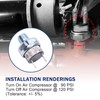 Air Pressure Switch 90-120 PSI Tank Mount Thread 1/4"NPT 12V/24V