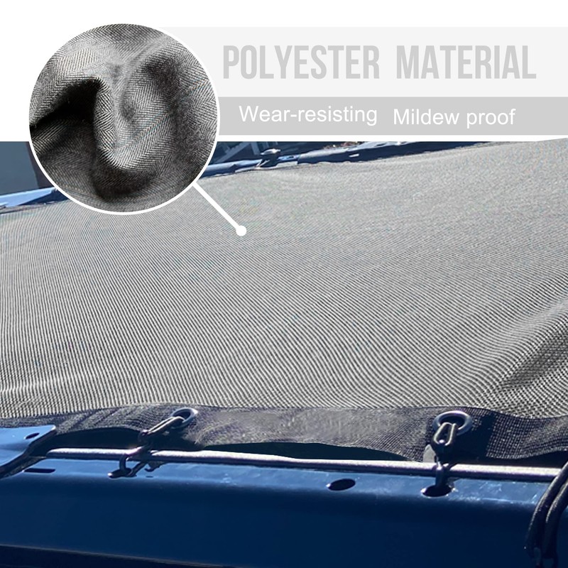 Sukemichi Sunshade for Ford Bronco,Mesh Sun Shade Bikini Top Cover