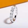 Moissanite Eternity Rings Wedding Band 0.6/1cttw D Color VVS1 Clarity