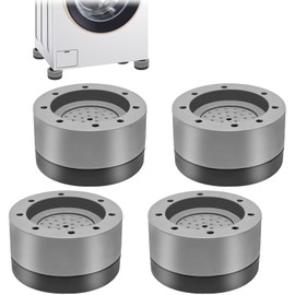 Bukuhlio Universal anti-vibration feet (set of 4) - professional vibration damper for washing machine, dryer and furniture - non-slip and durable