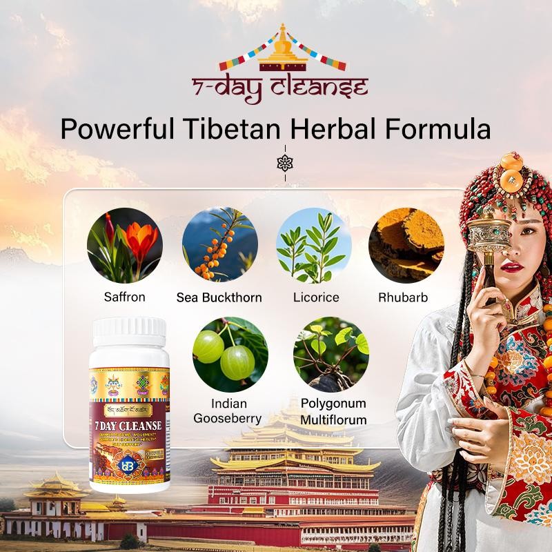 UQB 7 Day Cleanse with Herbal Saffron & Fo-Ti –