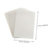 CAXUSD 100sheets Thermal Laminating Film Sheets Clear Laminating Pouches and