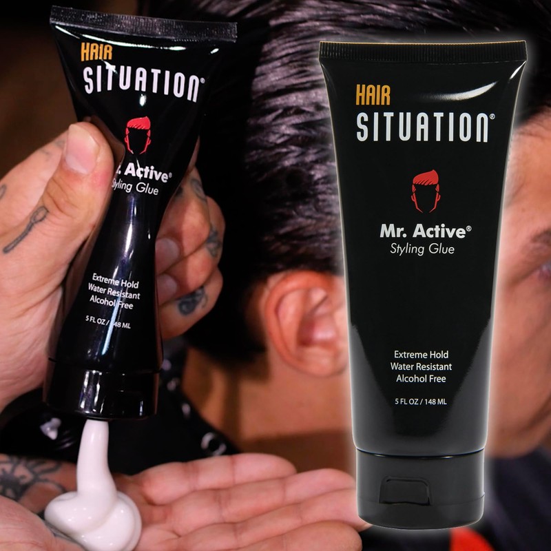 Hair Situation Hair Gel Styling Glue Mr. Active – Strong
