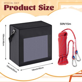 Dansydaisy 19 x 18 x 10 Inches Fire Evacuation Device Set Pets up to 55 Pounds Fire Emergency Evacuation Bag 50 ft Rope Escape Bag Safe Equipment Compact Survival Kit Rescue for Animals Dogs Cats