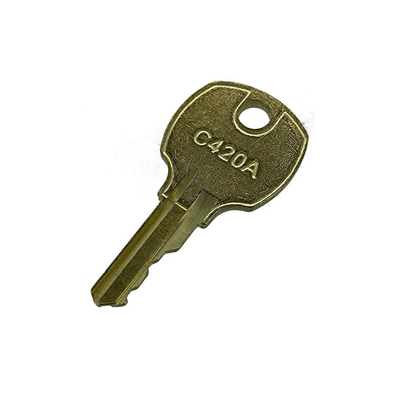 Disc Tumbler Cam Lock, Nickel, Key C420A