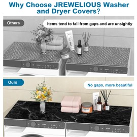 Washer and Dryer Covers for the Top Protector, Dust-Proof/ Non-Slip Multipurpose Mat for Washer Dryer/ Stove/Counter/Fridge/Dish Drying/Coffer Bar（ 54'' x 27.5'')