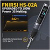 FNIRSI HS-02A 100W Portable Corded Soldering Iron Kit, 3S Fast