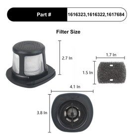 CPAI Replacement Filter for Bissell 3061 3079 2286 3190 3191 2482 2387 2286A 22862 3190 3190A 31902 31927 31921 3192 23873 23874 Featherweight Cordless Stick Vacuum