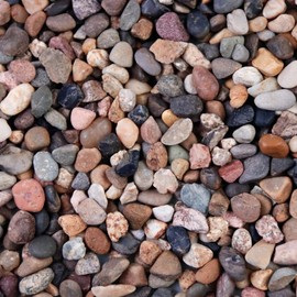 Ausluru 5lb Natural Mixed Color Gravel Pebbles, 1/5 inch Decorative Stones for Succulents, Pebbles for Vases,Plants Rocks, Aquarium Gravel, Top Dressing, Outdoor Decorative Rocks