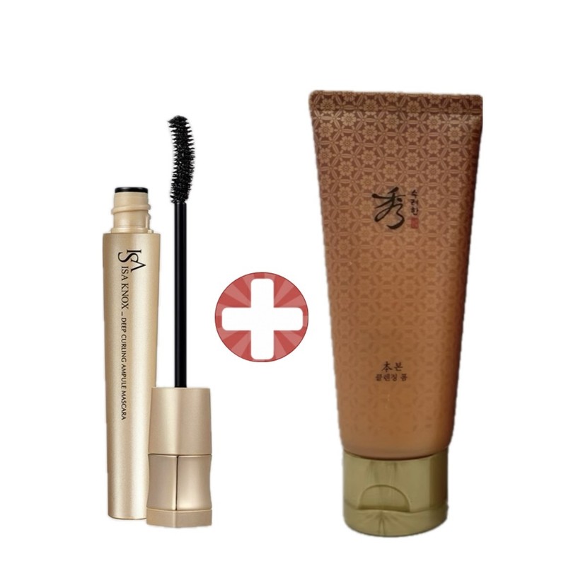 Isa Knox Deep Curling Ampoule Mascara 8g + Sooryehan Bone