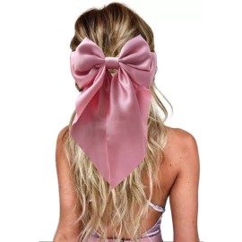 Dtup Moño Grande Elegante Listón Satén Estilo Aesthetic Coquette
