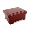 J-Kitchens Unaju Large Box, Mini Bowl, Jigin Shunai Vermilion, Eel