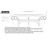 SBS PERFORMANCE PARTS REAR SPLITTER 2010-2014 Mustangs Shelby GT500, 2012