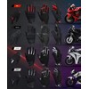 Kaedear KDR-RC-GL3 Men's Motorcycle Gloves, Spring/Summer/Fall, Mesh Protector, Smartphone Touch-Compatible
