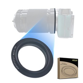 46 mm FX Retro Adapter / 46 to FX Macro Reverse Ring Compatible with FX X Bayonet Camera X-A20 X-A10 X-A3 X-A2 X-A1 X-T2, for Reverse Screwing on a Lens for Macro Shooting