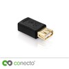 conecto USB 2.0 Adapter, Micro USB Female to USB-A Female,