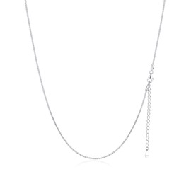 Sterling Silver Chains for Women Box Chain Silver Chain for Men Cadena De Plata 925 para Mujer