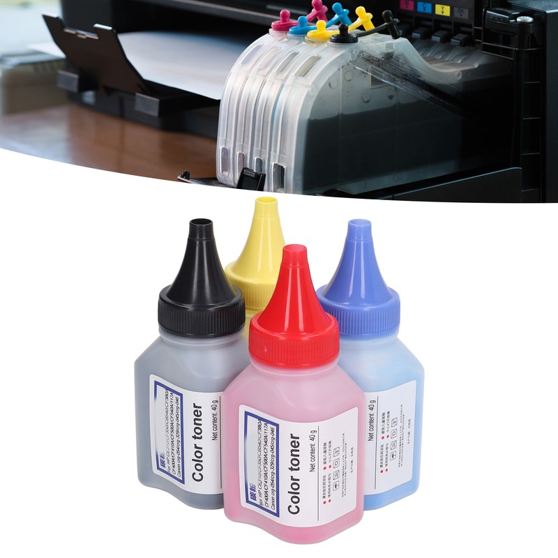 Colorful Black Printer Toner Powder Chip Set for CF350A CE310A